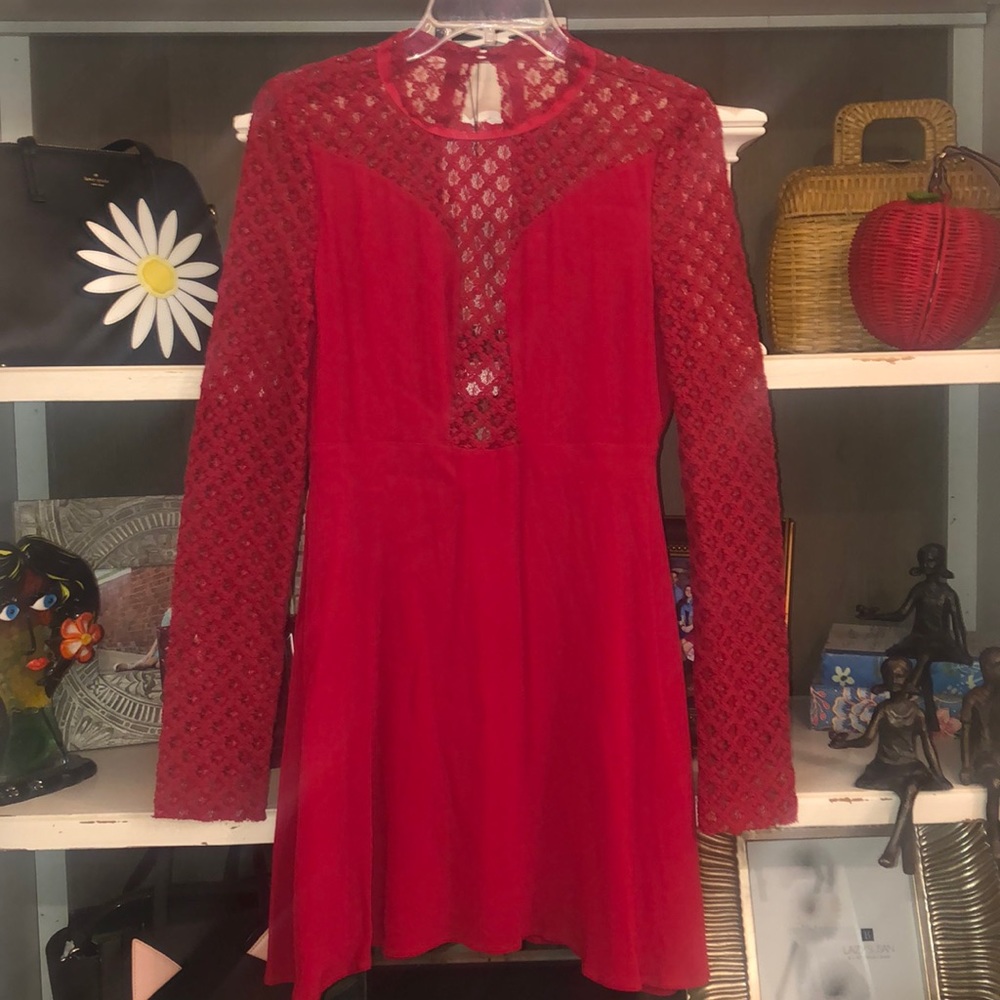 foxiedox Red Lace Dress - Picture 4 of 7
